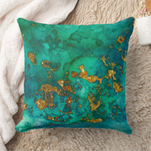 Ocean Yexture and Gold 2 Cushion