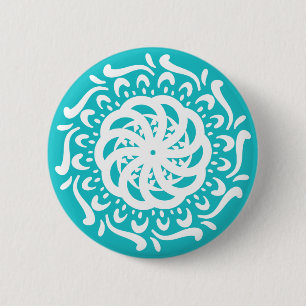 Oceana Mandala 6 Cm Round Badge