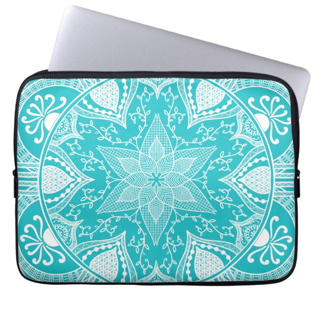 Oceana Mandala Laptop Sleeve (Front)