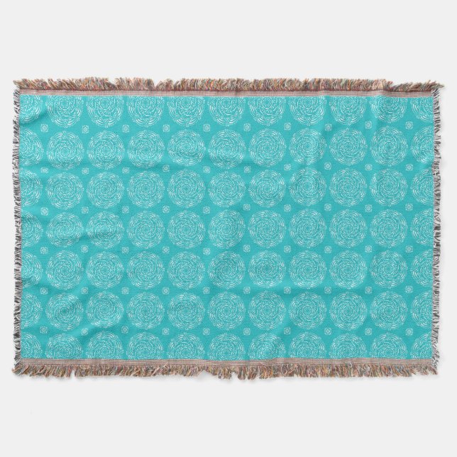 Oceana Mandala Throw Blanket (Front)