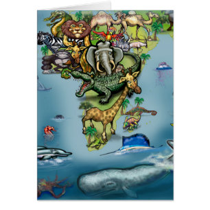 Oceania Africa World Map