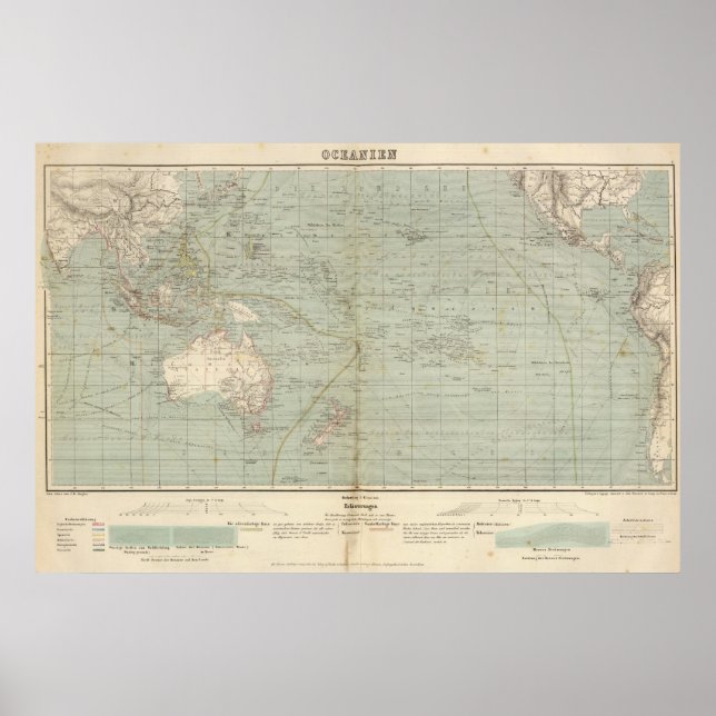 Oceania Atlas Map Poster (Front)