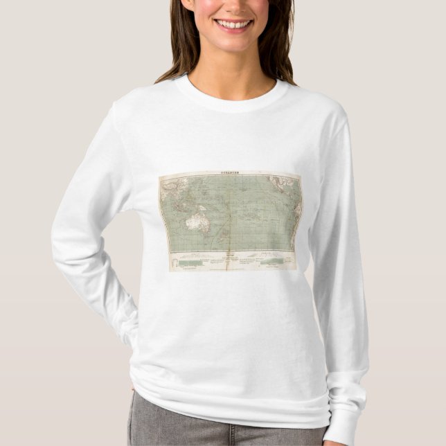 Oceania Atlas Map T-Shirt (Front)