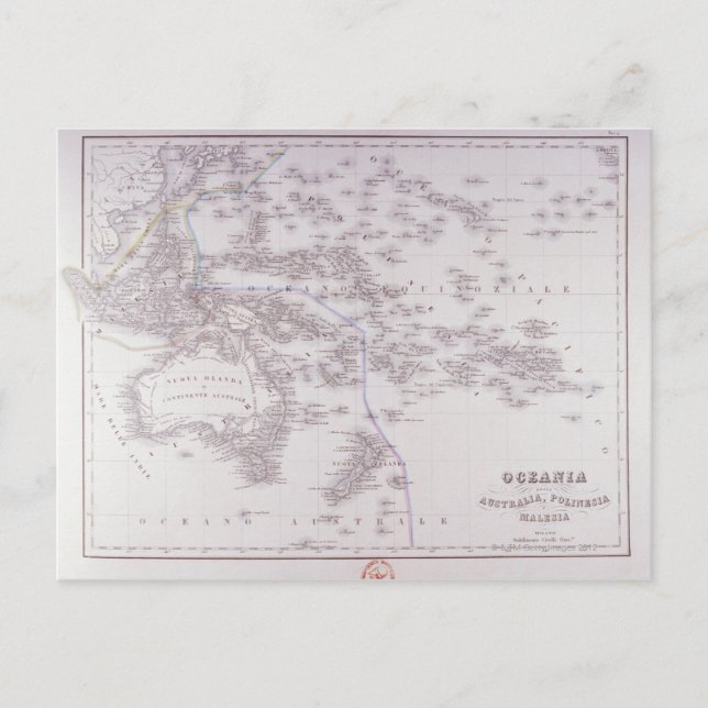 Oceania (Australia, Polynesia, and Malaysia) Postcard (Front)