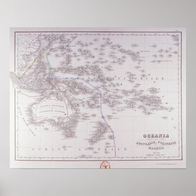 Oceania (Australia, Polynesia, and Malaysia) Poster (Front)