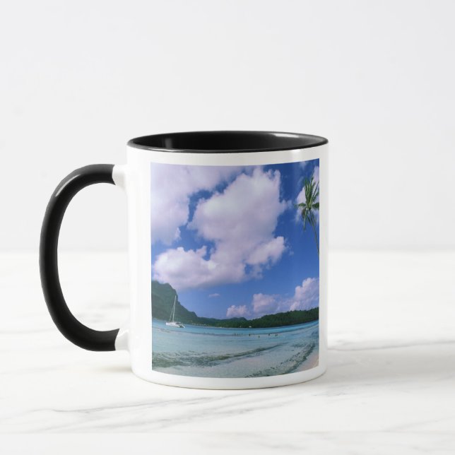Oceania, French Polynesia, Tahiti. View of Mug (Left)