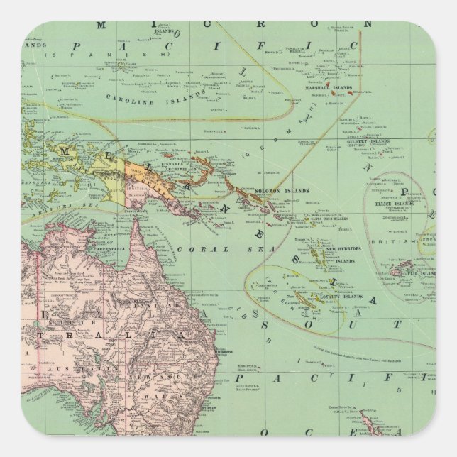 Oceania, Malaysia Square Sticker (Front)