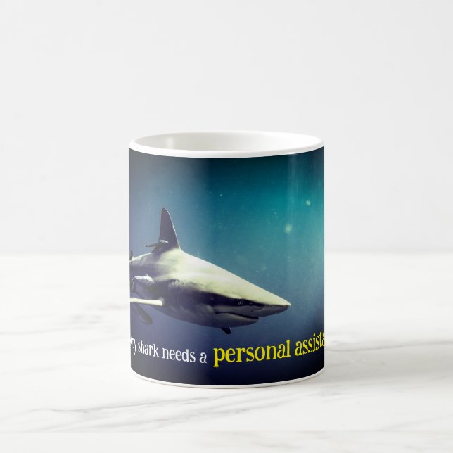 Oceanic blacktip shark underwater coffee mug (Center)