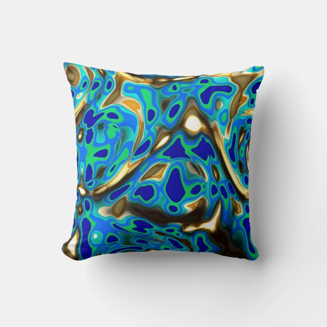 Oceanic colours  cushion (Front)