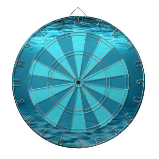 Oceanic Deep Blue Water Pattern Dartboard