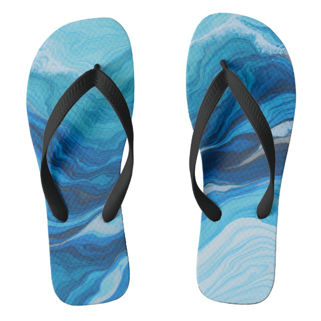 Oceanic Depths Flip Flops (Footbed)