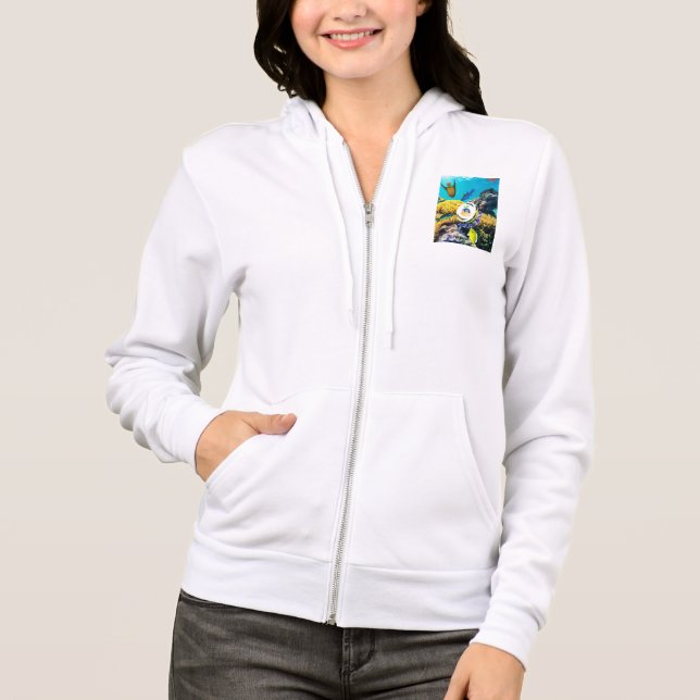 Oceanic Elegance Hoodie (Front)