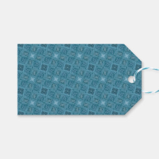 Oceanic Geometric Seamless Pattern Gift Tags