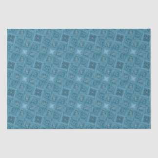Oceanic Geometric Seamless Pattern Tissue Paper