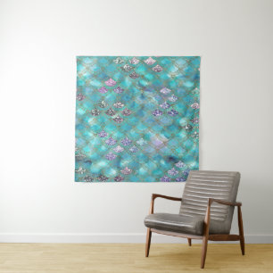 Oceanic Mermaid Scales Dream 1 Tapestry