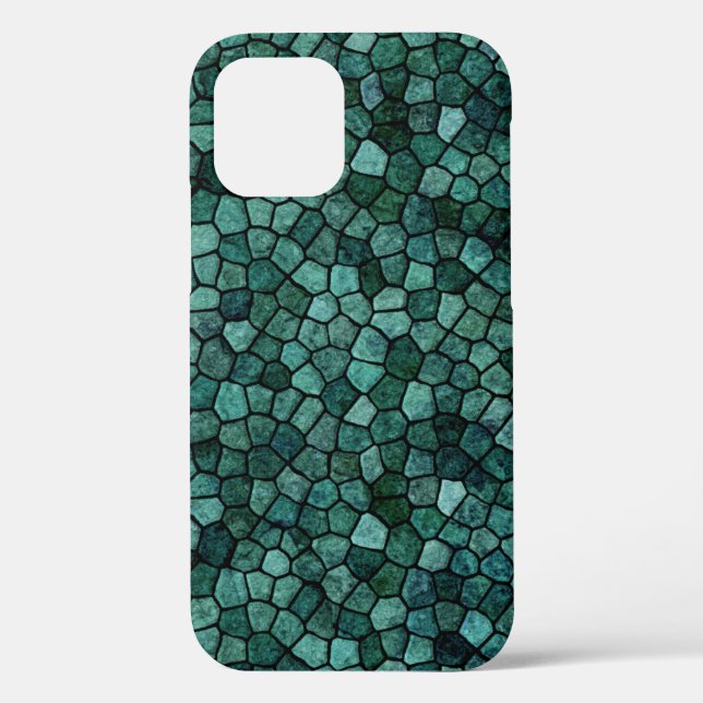 Oceanic Mosaic Crust Texture Abstract Pattern Case-Mate iPhone Case (Back)