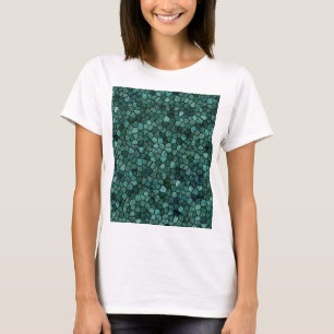 Oceanic Mosaic Crust Texture Abstract Pattern T-Shirt