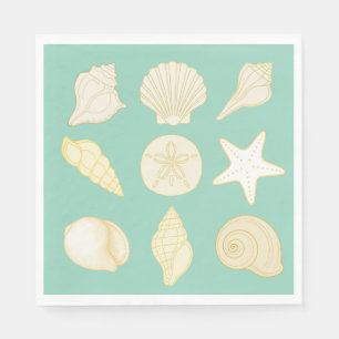 oceanic seashell nautical napkins