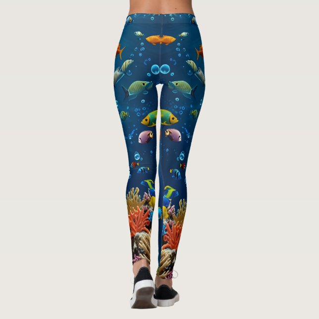 Oceanic Serenity Leggings (Back)
