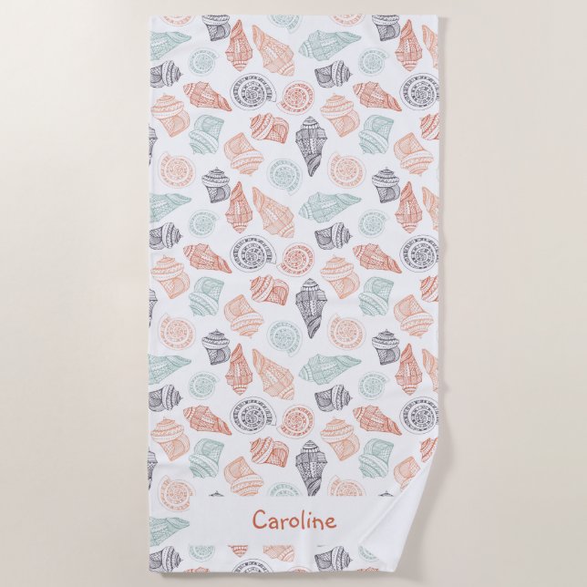 Oceanic Treasures Beach Towel (Front)