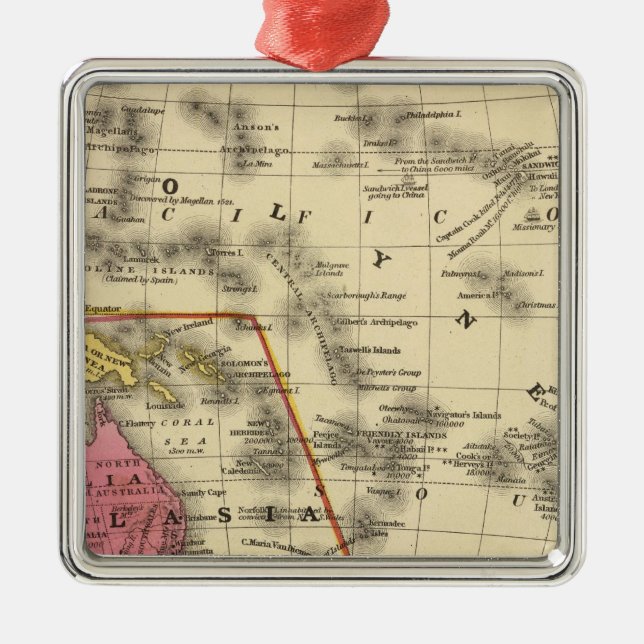 Oceanica Metal Tree Decoration (Front)