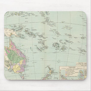 Oceanien - Atlas Map of Oceania Mouse Mat