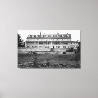 Oceanlake, Oregon View of the Dorchester House Canvas Print