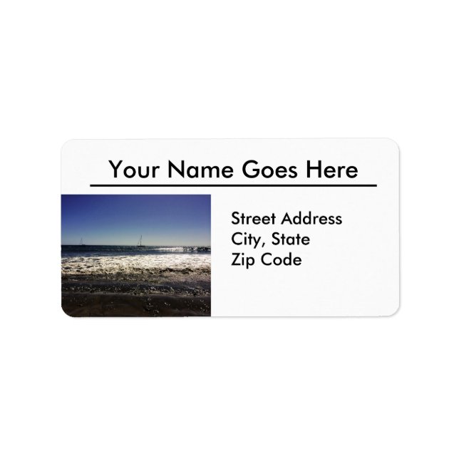 Oceano Beach California Address Labels (Front)