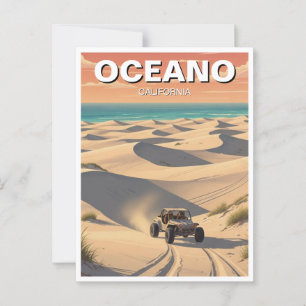 Oceano Sand Dunes California Postcard