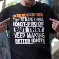 Oceanographer I Try To Make Things Funny Sayings