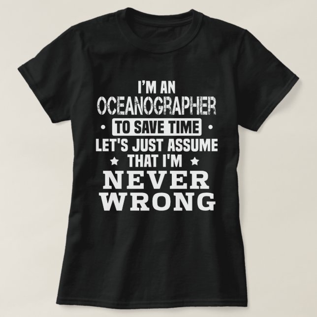 Oceanographer T-Shirt (Design Front)