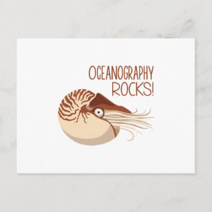 Oceanography Rocks Postcard