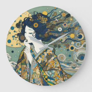 "Ocean's Breath" Large Clock
