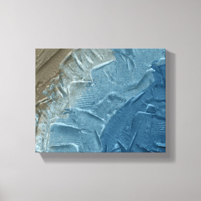 Ocean's Edge: A Digital Painting of Tranquillity Canvas Print (Front)