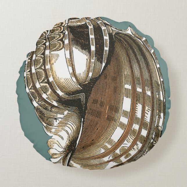 Ocean's Jewel Round Cushion (Front)