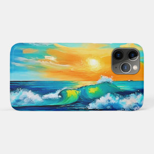 Ocean's Kiss: Sunset Waves iPhone 11 Pro Case