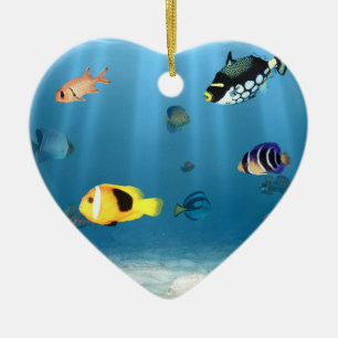 Oceans Of Fish Ceramic Tree Decoration