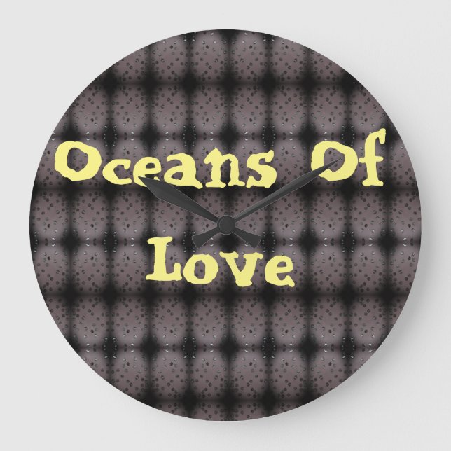 Oceans Of Love Large Clock (Front)