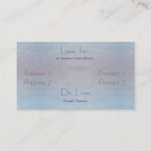 Oceans of Love Wedding Business Card