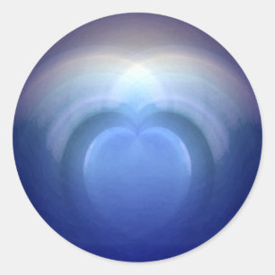 Oceans of Love Wedding Classic Round Sticker