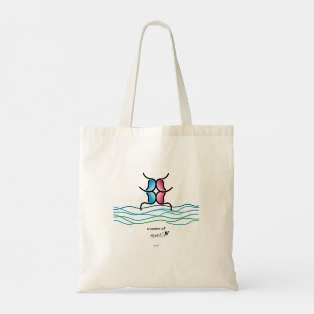 oceans of muackS!!! W/M Tote Bag (Back)