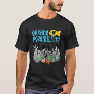 Oceans Of Possibilities Summer Reading 2022 Coral  T-Shirt