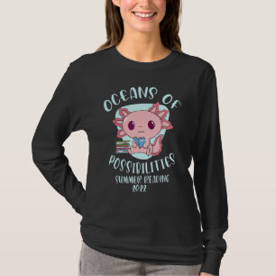 Oceans Of Possibilities Summer Reading Cute Sloth T-Shirt