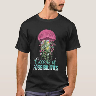 Oceans Of Possibilities Summer Reading Jellyfish 2 T-Shirt
