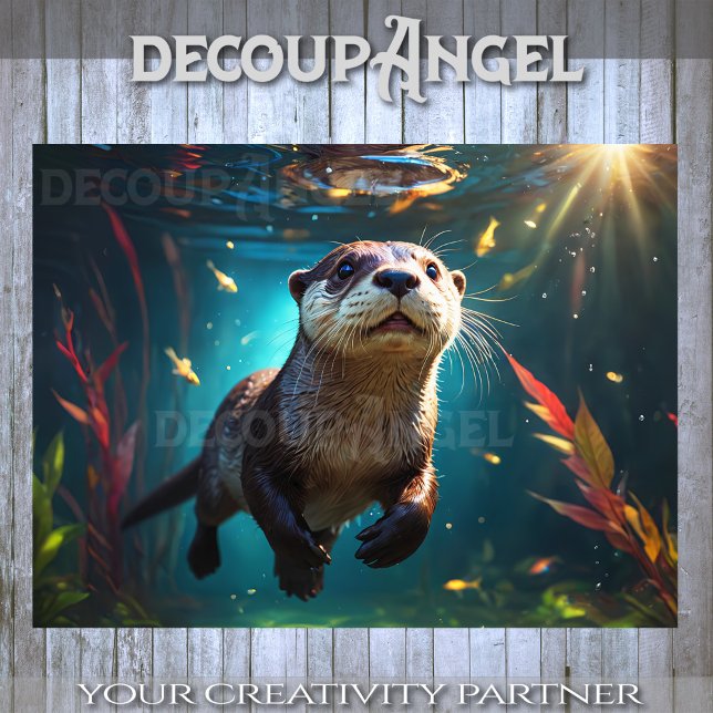 Ocean's Playful Drifter - Decoupage - Tissue Paper (Creator Uploaded)