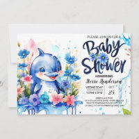 Ocean's Symphony: Dolphin-themed Boy Baby Shower