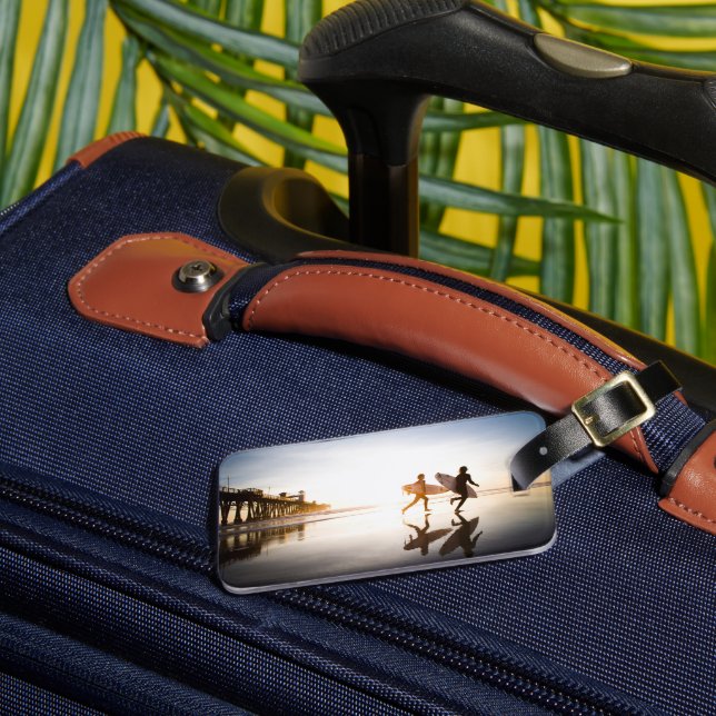 Oceanside Beach Luggage Tag (Front Insitu 3)