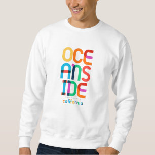 Oceanside California Mid Century, Pop Art, Sweatshirt
