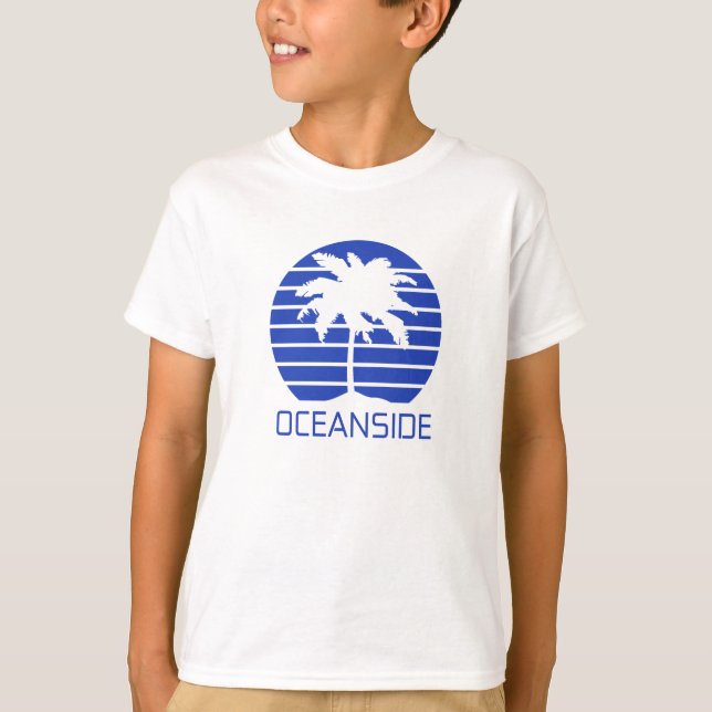Oceanside California Sunset  T-Shirt (Front)