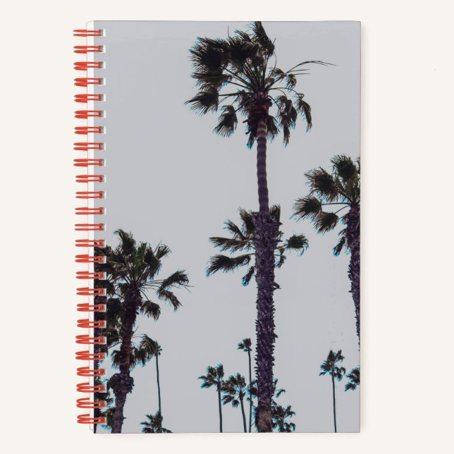 Oceanside Palm Trees Notebook (Front)